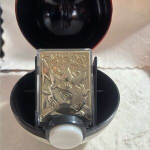 23k Gold plated Togepi Pokémon Card in Poké Ball